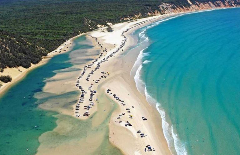 double island point camping - beach camping south east qld - murphys creek escape